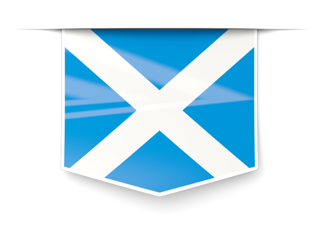 Square label. Download flag icon of Scotland at PNG format