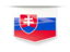 Slovakia. Square label. Download icon.