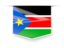 South Sudan. Square label. Download icon.