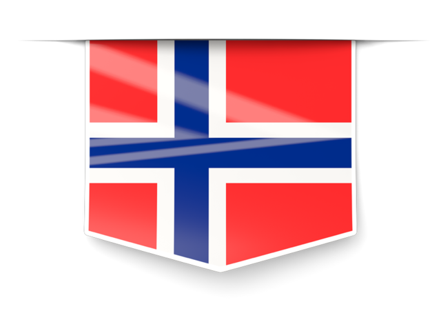 Square label. Download flag icon of Svalbard and Jan Mayen at PNG format