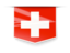 Switzerland. Square label. Download icon.