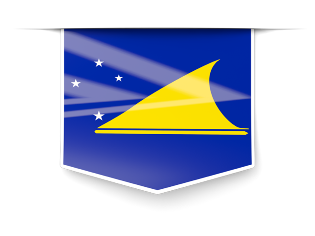 Square label. Download flag icon of Tokelau at PNG format
