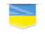 Ukraine. Square label. Download icon.