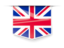 United Kingdom. Square label. Download icon.