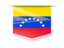 Venezuela. Square label. Download icon.