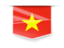 Vietnam. Square label. Download icon.