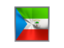 Equatorial Guinea. Square metal button. Download icon.