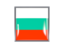 Bulgaria. Metal framed square icon. Download icon.