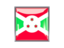 Burundi. Metal framed square icon. Download icon.