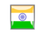 India. Metal framed square icon. Download icon.