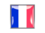 Mayotte. Metal framed square icon. Download icon.