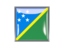 Solomon Islands. Metal framed square icon. Download icon.