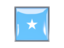 Somalia. Metal framed square icon. Download icon.