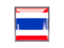 Thailand. Metal framed square icon. Download icon.