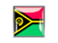 Vanuatu. Metal framed square icon. Download icon.