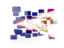 American Samoa. Square mosaic background. Download icon.