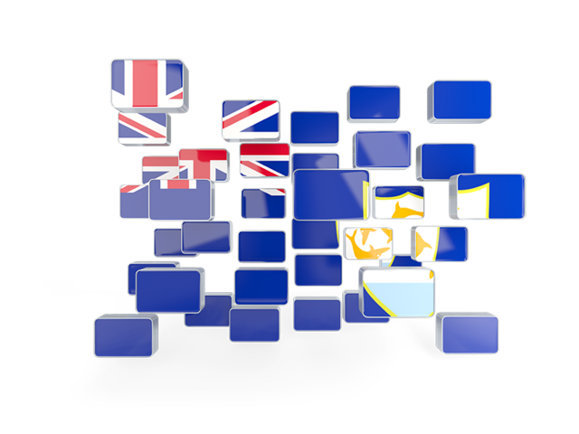 Square mosaic background. Download flag icon of Anguilla at PNG format