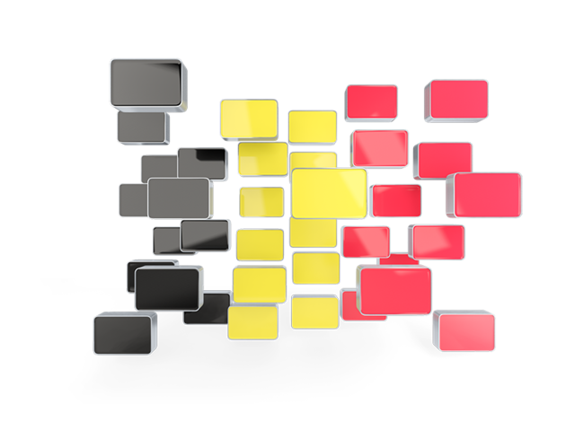 Square mosaic background. Download flag icon of Belgium at PNG format