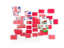 Bermuda. Square mosaic background. Download icon.