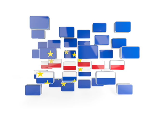 Square mosaic background. Download flag icon of Cape Verde at PNG format