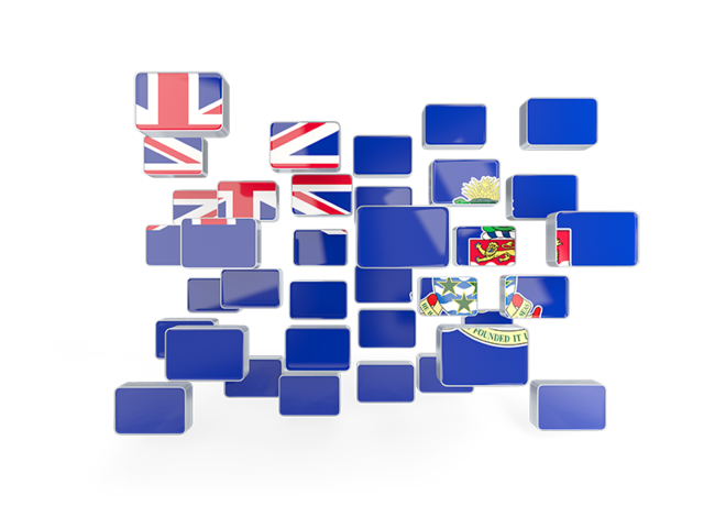 Square mosaic background. Download flag icon of Cayman Islands at PNG format