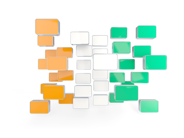 Square mosaic background. Download flag icon of Cote d'Ivoire at PNG format