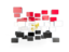 Egypt. Square mosaic background. Download icon.
