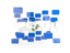 El Salvador. Square mosaic background. Download icon.