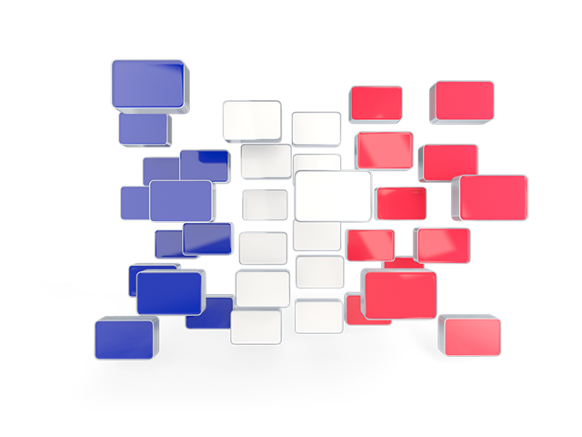 Square mosaic background. Download flag icon of France at PNG format