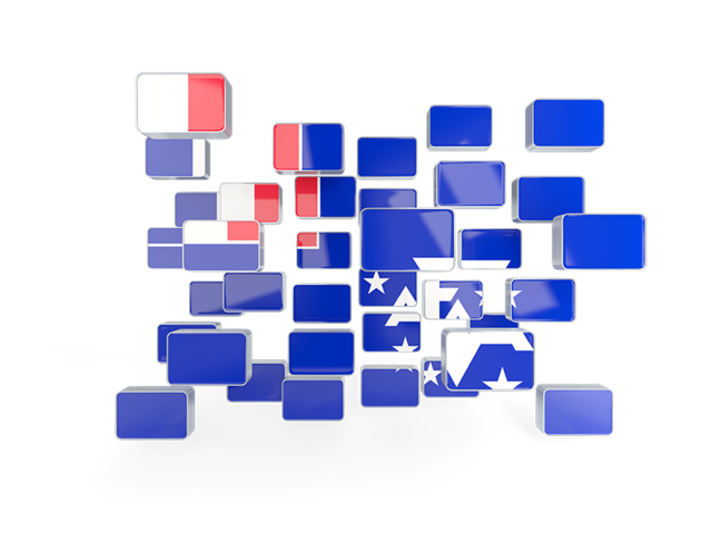 Square mosaic background. Download flag icon of French Southern and Antarctic Lands at PNG format