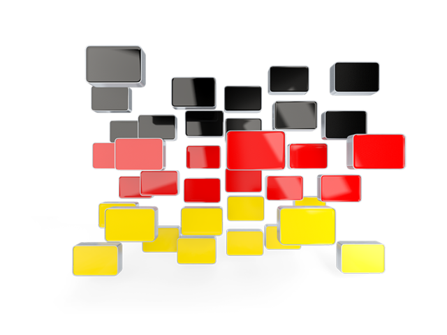 Square mosaic background. Download flag icon of Germany at PNG format