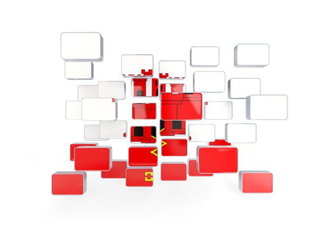 Square mosaic background. Download flag icon of Gibraltar at PNG format