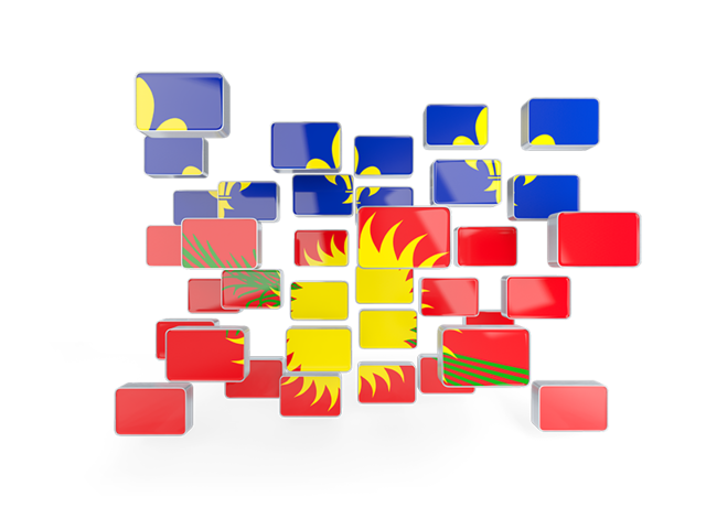 Square mosaic background. Download flag icon of Guadeloupe at PNG format