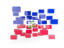 Haiti. Square mosaic background. Download icon.