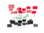 Iraq. Square mosaic background. Download icon.