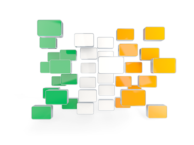 Square mosaic background. Download flag icon of Ireland at PNG format