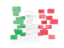 Italy. Square mosaic background. Download icon.