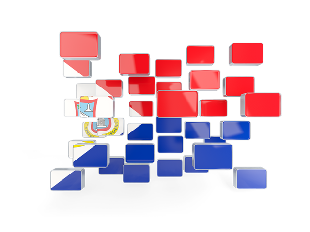 Square mosaic background. Download flag icon of Sint Maarten at PNG format