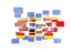 Swaziland. Square mosaic background. Download icon.