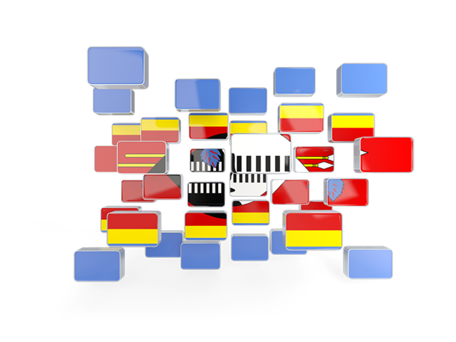 Square mosaic background. Download flag icon of Swaziland at PNG format