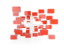 Switzerland. Square mosaic background. Download icon.