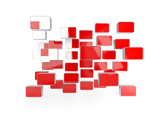 Square mosaic background. Download flag icon of Tonga at PNG format