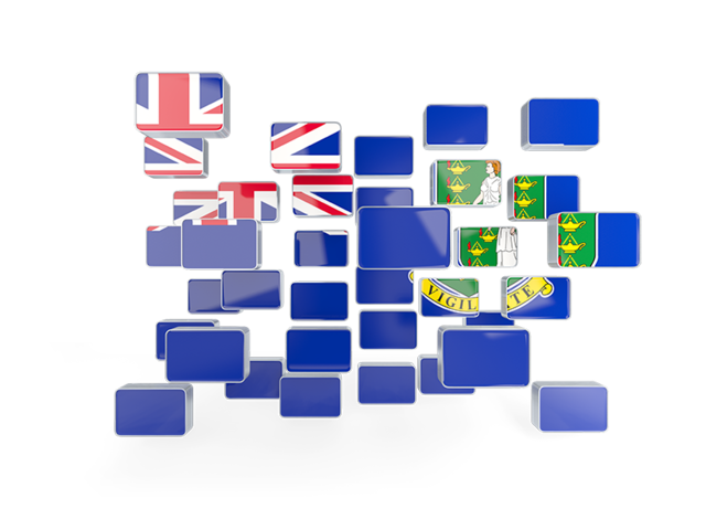 Square mosaic background. Download flag icon of Virgin Islands at PNG format