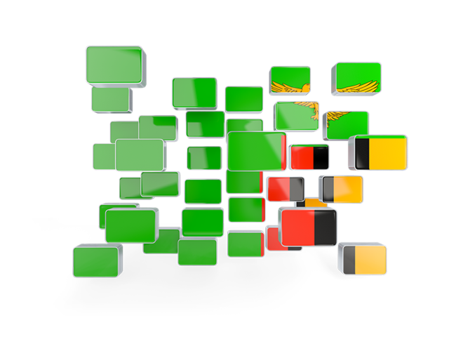 Square mosaic background. Download flag icon of Zambia at PNG format
