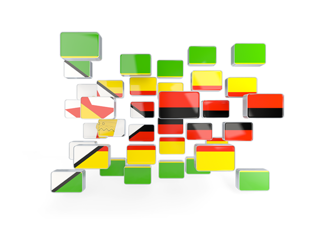 Square mosaic background. Download flag icon of Zimbabwe at PNG format