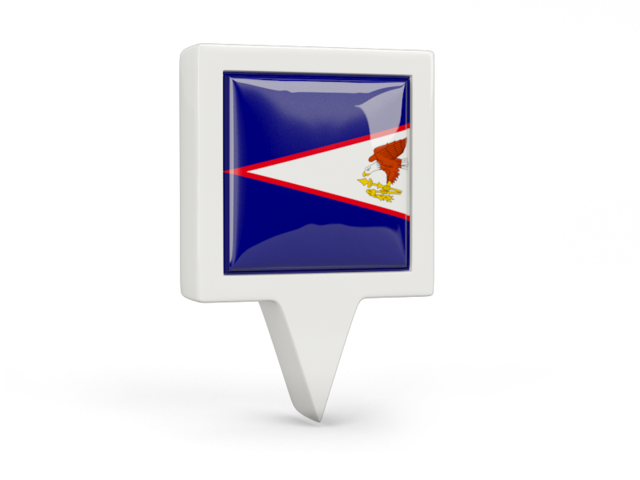 Square pin icon. Download flag icon of American Samoa at PNG format