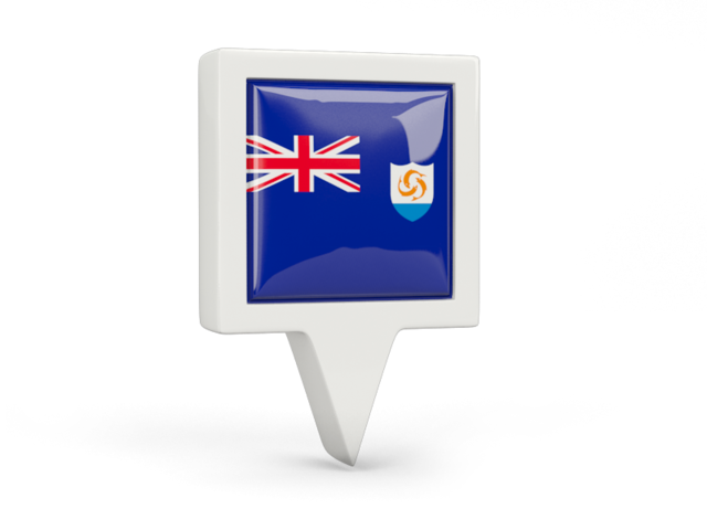 Square pin icon. Download flag icon of Anguilla at PNG format