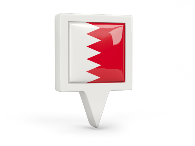 Square pin icon. Download flag icon of Bahrain at PNG format