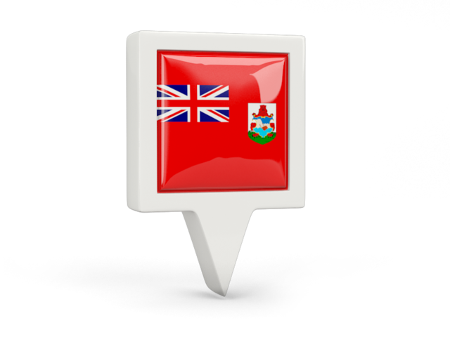 Square pin icon. Download flag icon of Bermuda at PNG format