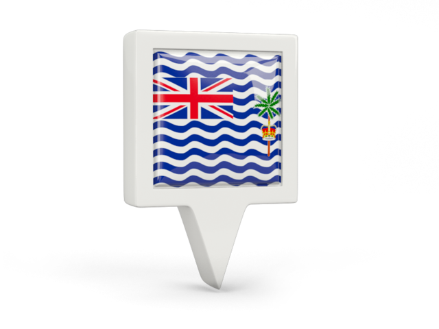 Square pin icon. Download flag icon of British Indian Ocean Territory at PNG format